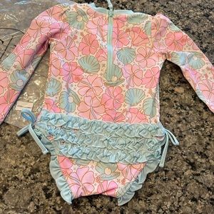NWT caden lane swimsuit and headband! Retails for $56 together!